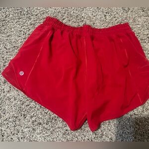 Lululemon Hotty Hot low rise shorts, size 8